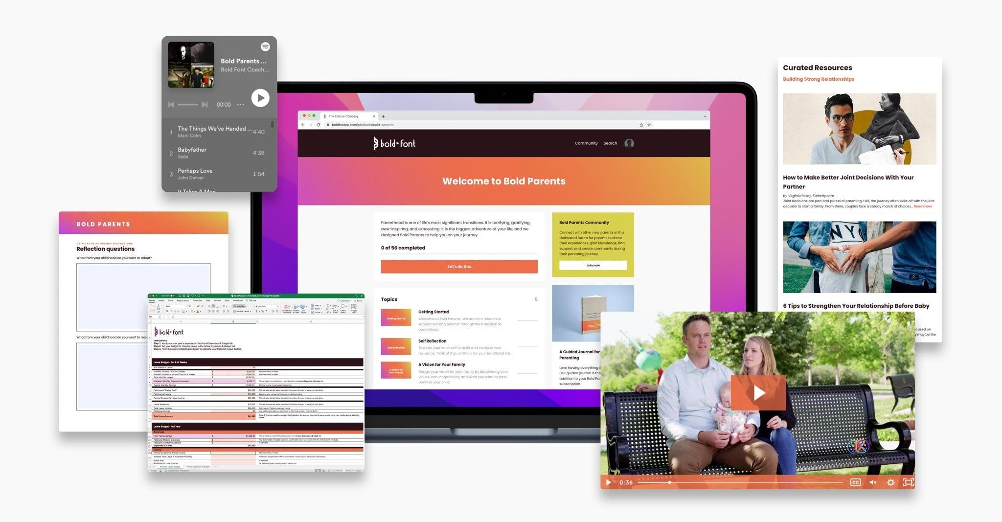 Bold Parents: 8 - Week Coaching Program - Bold Font